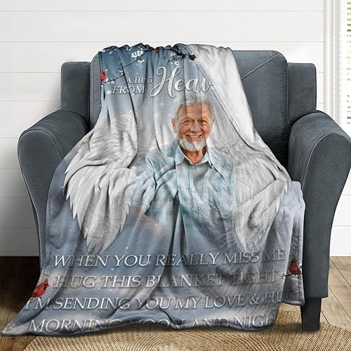 Miniatura 2 de D-Story Ship Next Day - Manta conmemorativa personalizada con fotos por la pérdida de un ser querido, regalos de memoria amorosa, manta de