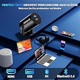 [Apps intégrées & 2026 Upgraded] Mini Vidéoprojecteur Supporte 4K 1080P avec 5G WiFi 6 Et BT 5.2 Le Projecteur Soutien Rotation 180° Portable Projecteur Video Applicable Laptop/HDMI/TV Stick,Blanc - 6
