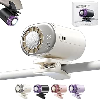 Clip On Air Conditioner Fan, 199 Speeds & 16°C Cooling (White)