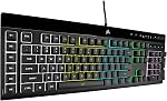 Clavier de jeu CORSAIR K55 RGB PRO à membrane filaire – disposition QWERTY US, résistant à la poussière et aux éclaboussures IP42 – 6 touches macro avec intégration Elgato – compatible iCUE – PC, Mac, Xbox – Noir