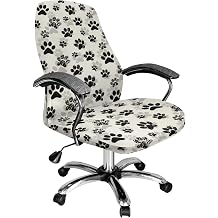 Paw Office Chair Cover,Universal Desk Rotating Chair Covers,High Back Computer Chair Protector Cover,Executive Boss Chair Seat Cover Office Gaming Chair Cover for Rolling Chair
