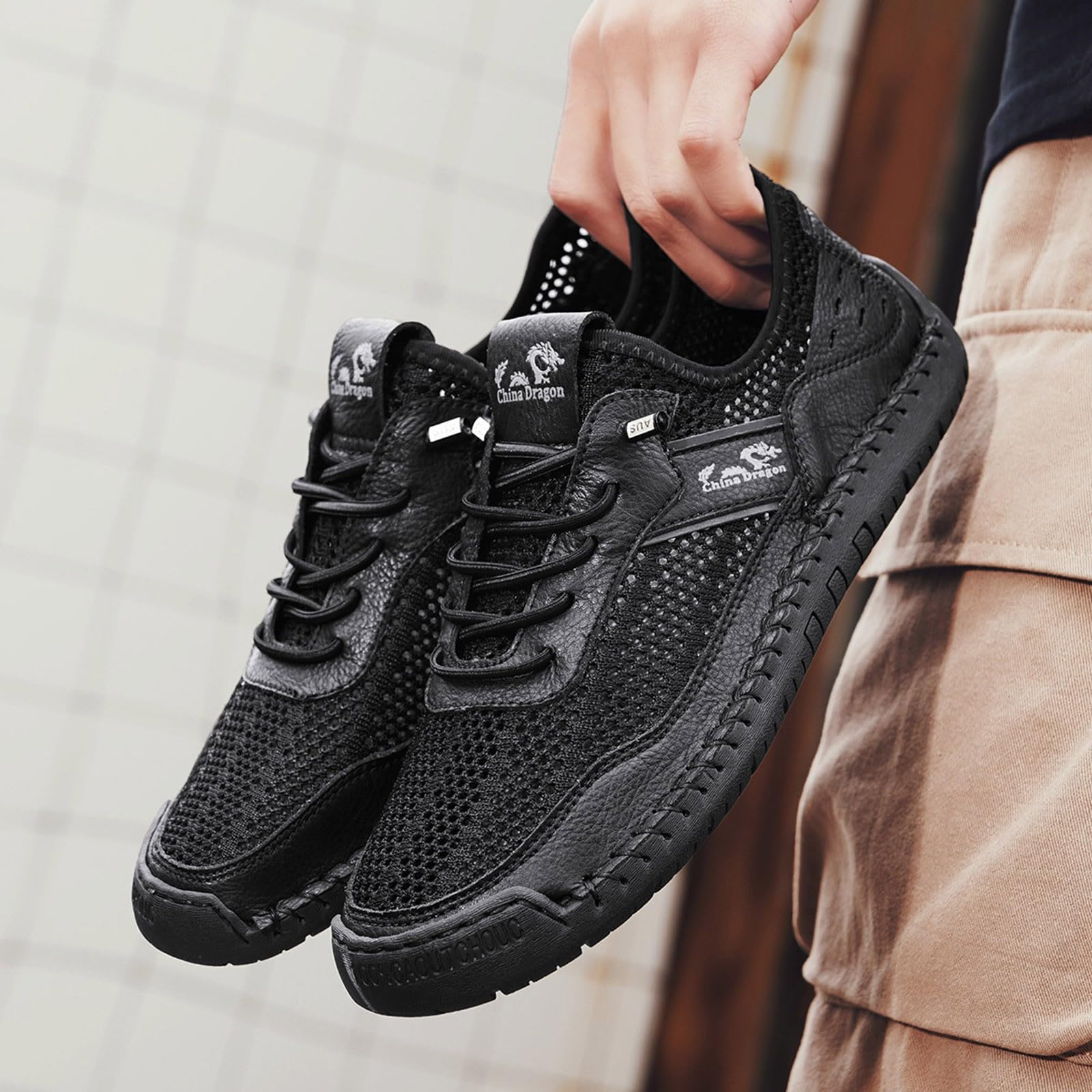 Scarpe da ginnastica ortopediche da uomo in rete, comode, indolore, traspiranti, impermeabili, da corsa, per il tempo libero, leggere