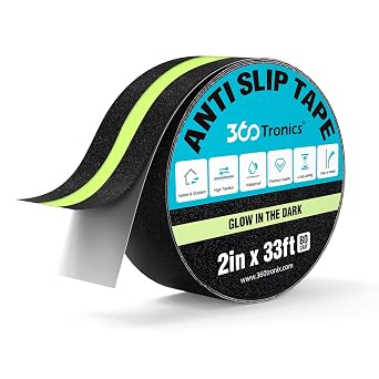Anti Slip Tape with Glow in The Dark Strips 2 Inch x 33 Feet