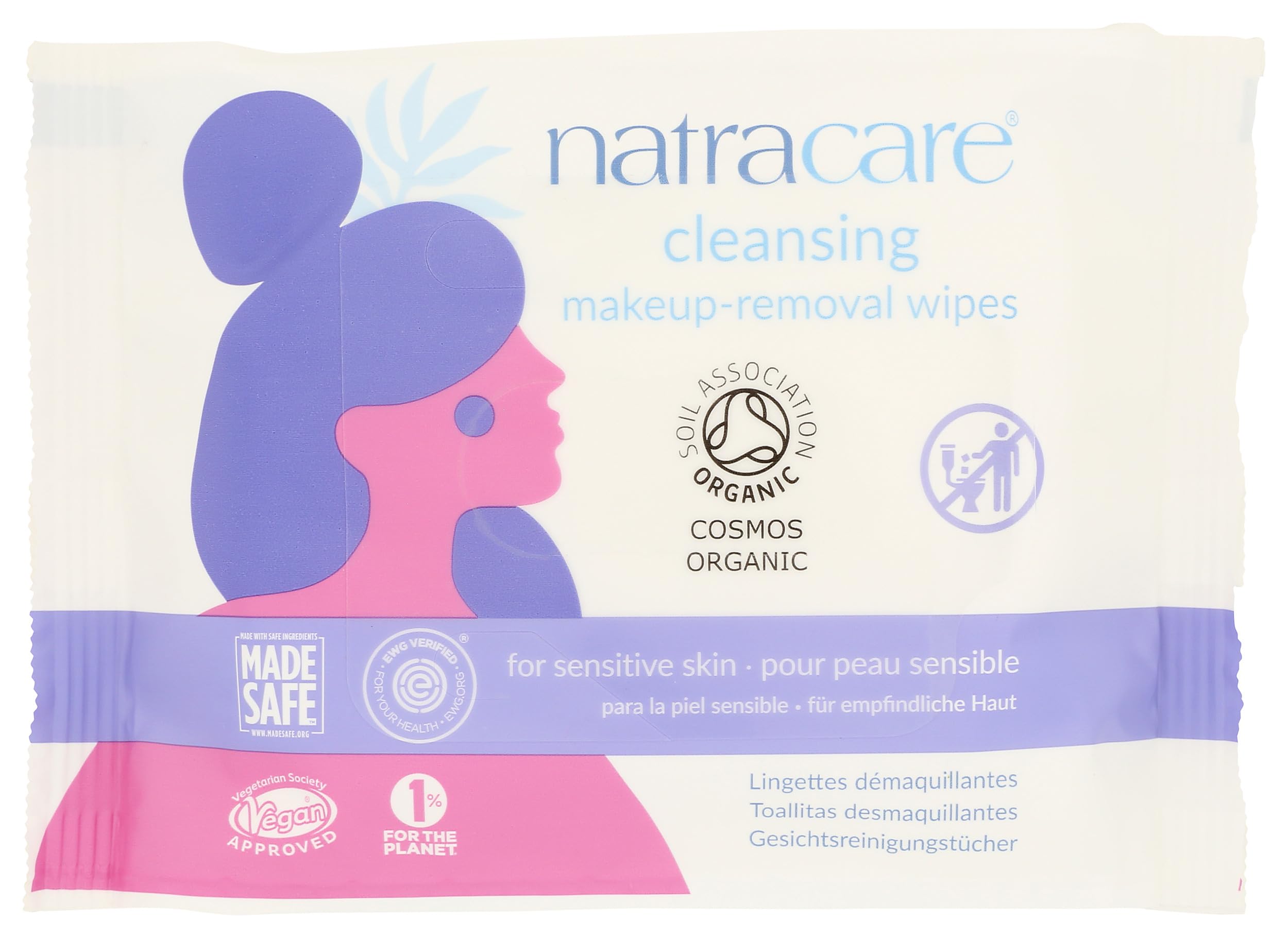 Amazon.com: Natracare Cleansing Make Up Removal Wipes Sensitive