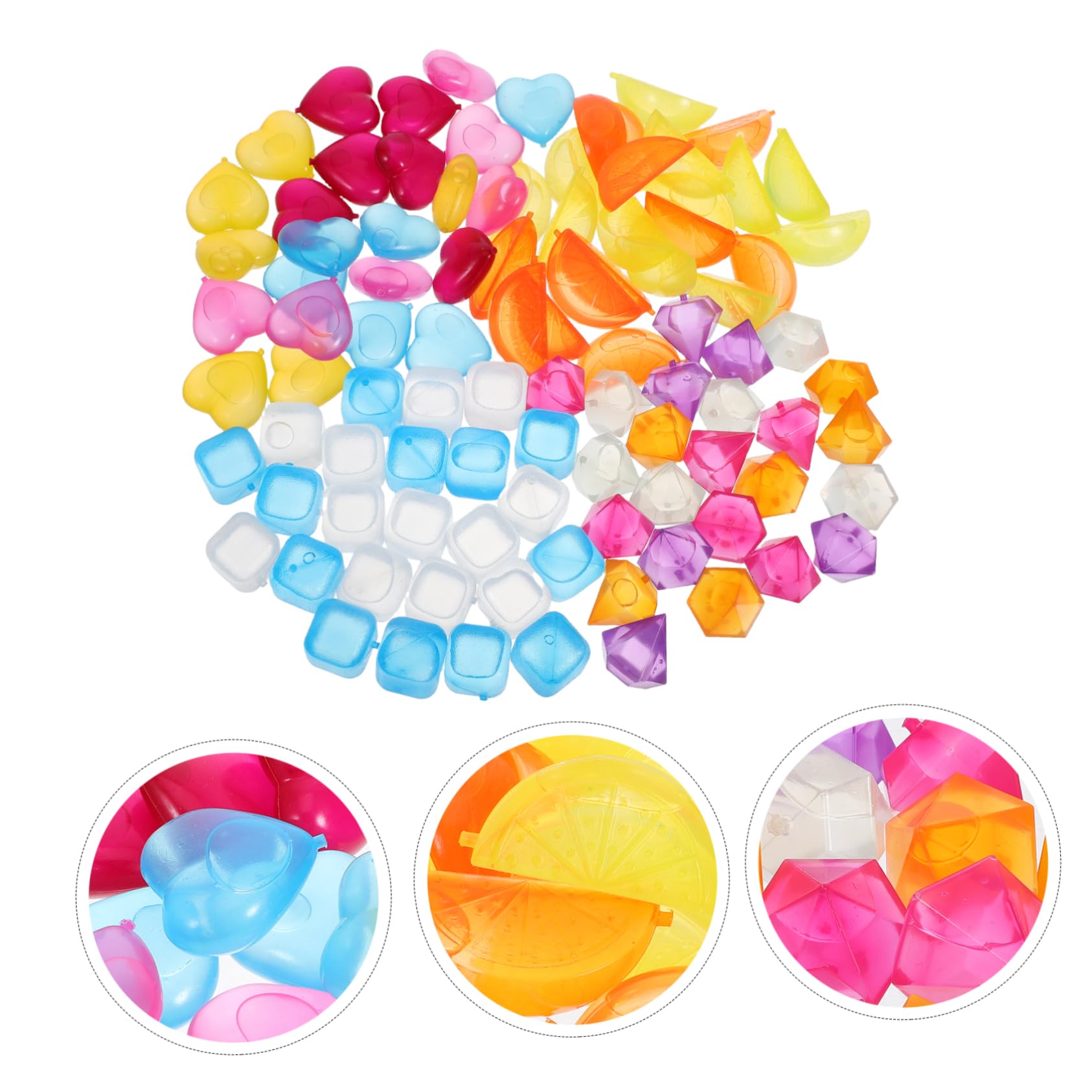Cubitos 96 Piezas Reutilizables de Plástico Hielo para Bebidas Frías