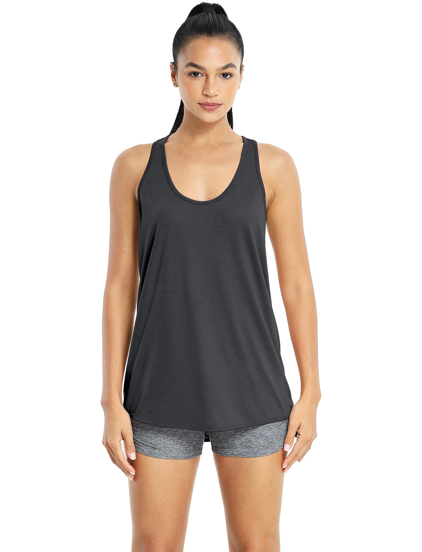 icyzone Canotta Sport Donna Racerback,Sciolta e Traspirante Casual Top per Palestra Corsa Allenamento Running