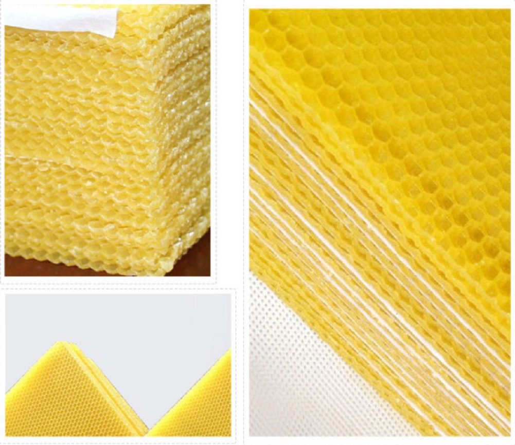 ◆西洋 ミツバチ はちみつ ハチミツ 巣礎 60枚◆ Amazon.co.jp: Pros 蜜蜂 ミツバチ 用 飼育 シート 巣礎 西洋