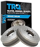 TRQ Rear Brake Drum Set for 2005-2023 Toyota Tacoma - Direct Fit Driver & Passenger Side Pair