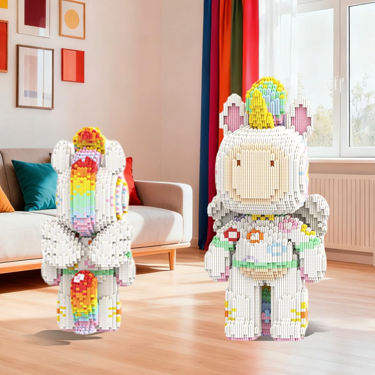 DAHONPA Blessing Horse Micro Building Blocks Set (4800 Pieces), Creative Decor Model Gift for Adults and Kids