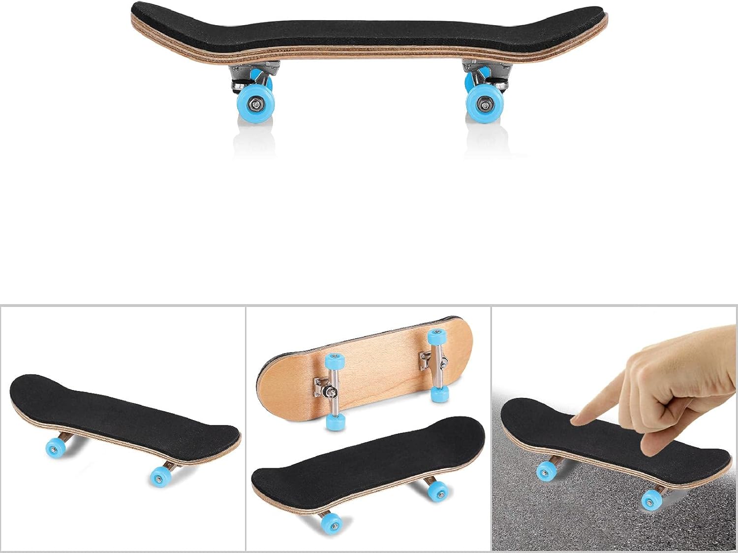 1Pc Finger Skateboards, Mini Skateboard Fingerboards Finger Toys for Creative Fingertips Movement