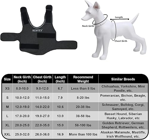 Miniatura 2 de HCHYEY Chaqueta de ansiedad para perro, agradable a la piel, camisa calmante para perro, abrigo para truenos, fuegos artificiales y separación,