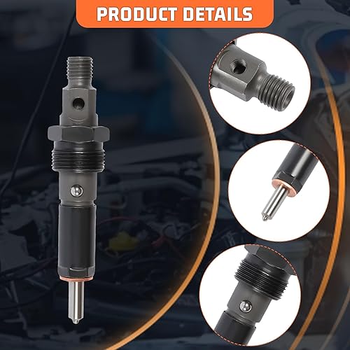 Miniatura 5 de DEEGOOLY Inyector de combustible J919331 4PCS se adapta a Case-IH Skid Steer 1840 1845C retroexcavadora 580 Super inyector de combustible piezas del