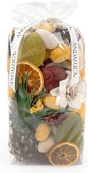 ANDALUCA Decorative Fragrance Tropical Pineapple Potpourri with Fragrance Vial Pineapple Paradise