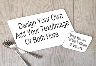 Custom Designed Hardboard Placemat and Coaster Set, Custom Table Setting, Personalised Place Setting, Custom Coaster, Placemat Coaster Set
