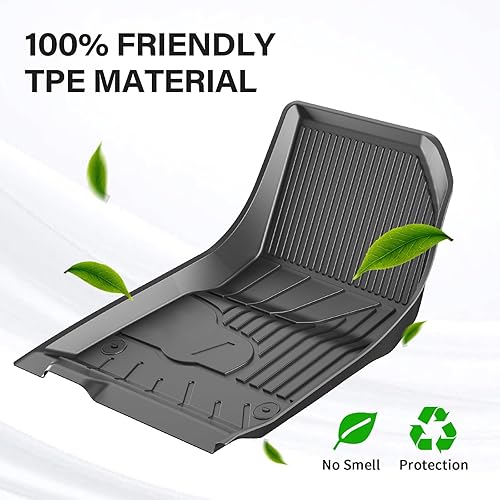 Miniatura 7 de Alfombrillas para el suelo y el maletero trasero de Tesla Model 3, para todo tipo de clima, de elastómero termoplástico, antideslizantes,