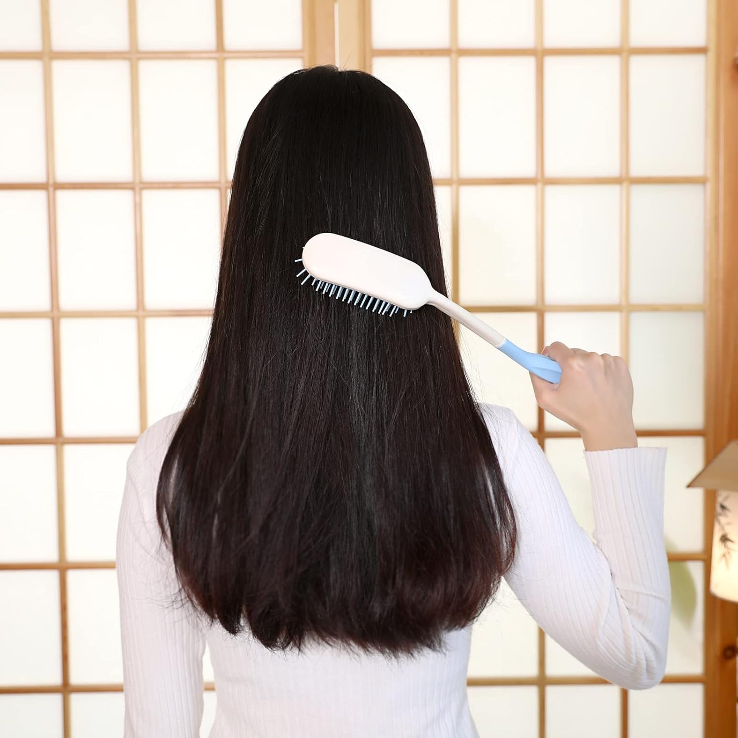 Long Reach Hairbrushes,Anti-slip Handle Comb Ergonomic Long Comb Long Handled Comb,Long Reach Handled Hair Brush for Seniors Disabled Inconvenient Arm Activities - Image 2