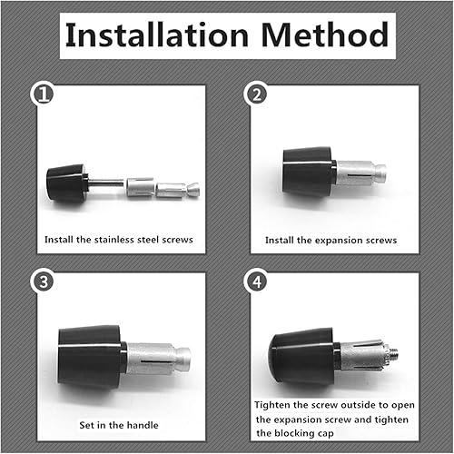 Miniatura 3 de ZNYZ Motorcycle Handle Grips Plugs Caps 22mm Motorcycle Handlebars Grips Ends Bar Ends Handlebars Caps for Yamaha XT660 XT660X 2004-2017 2005 2006