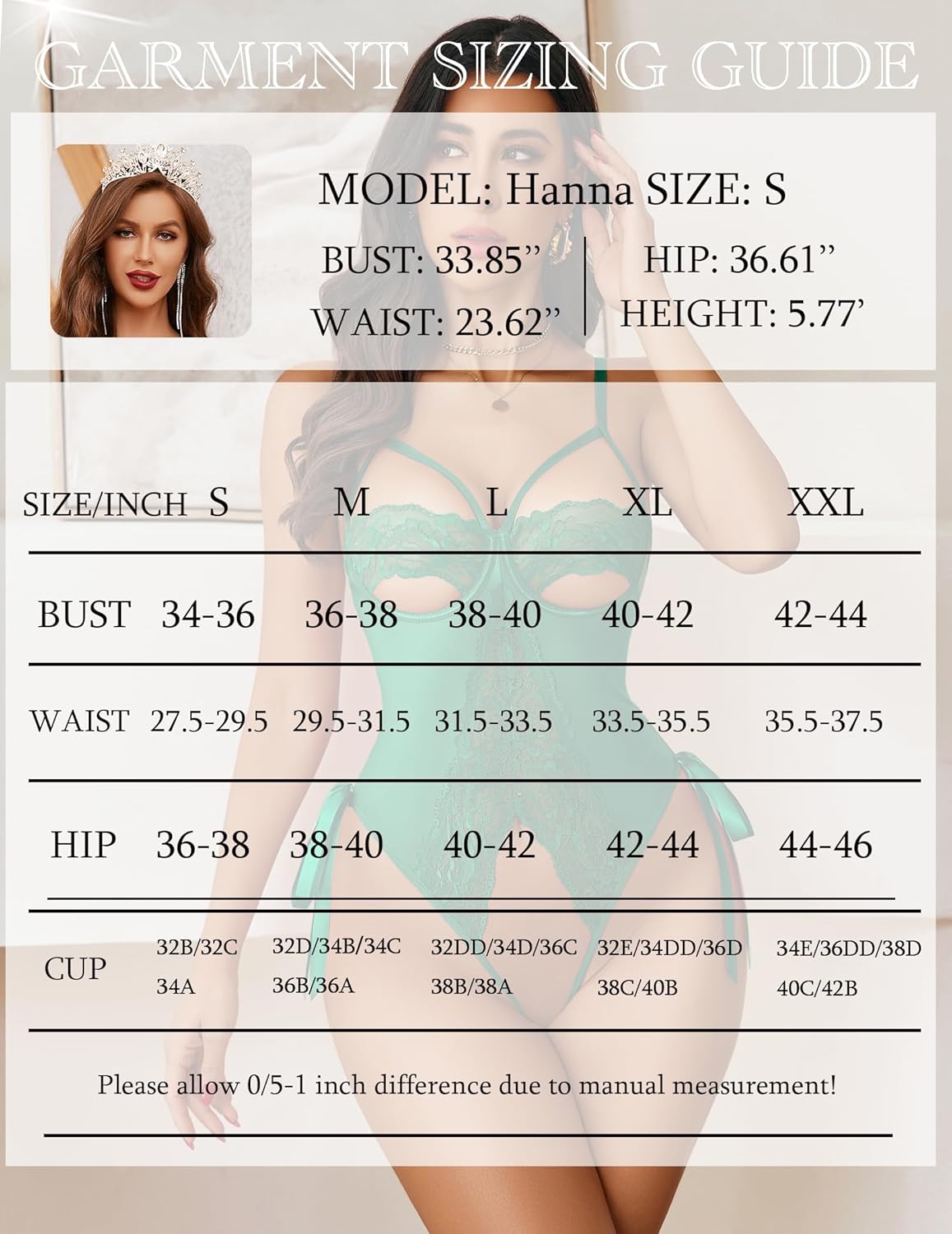 Avidlove Sexy Lingerie for Women One Piece Lingerie Cutout Teddy Underwire Bodysuits Mini Lace Leather Body Suit Lace-Up Back - Image 6