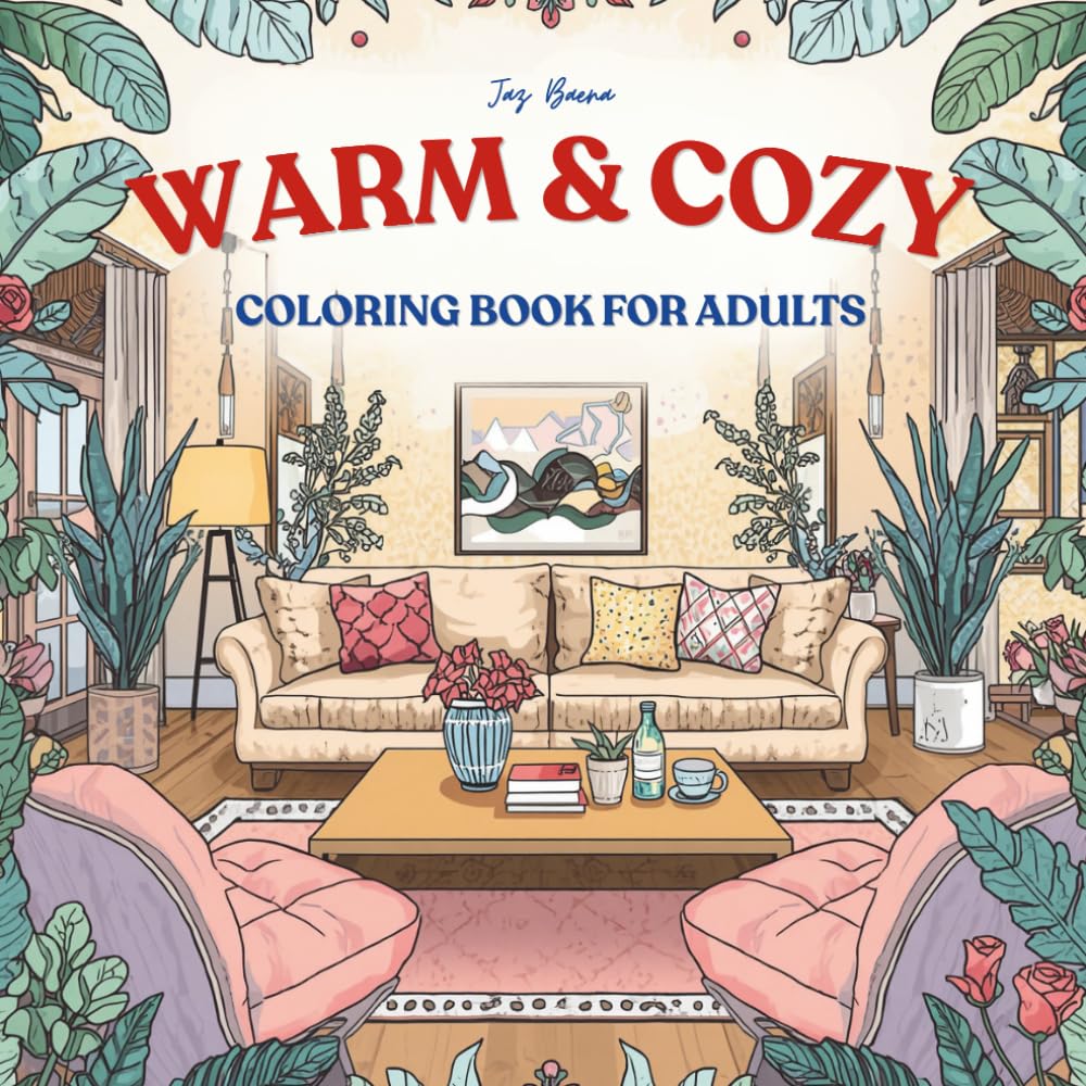 Warm & Cozy: Coloring Book for Adults