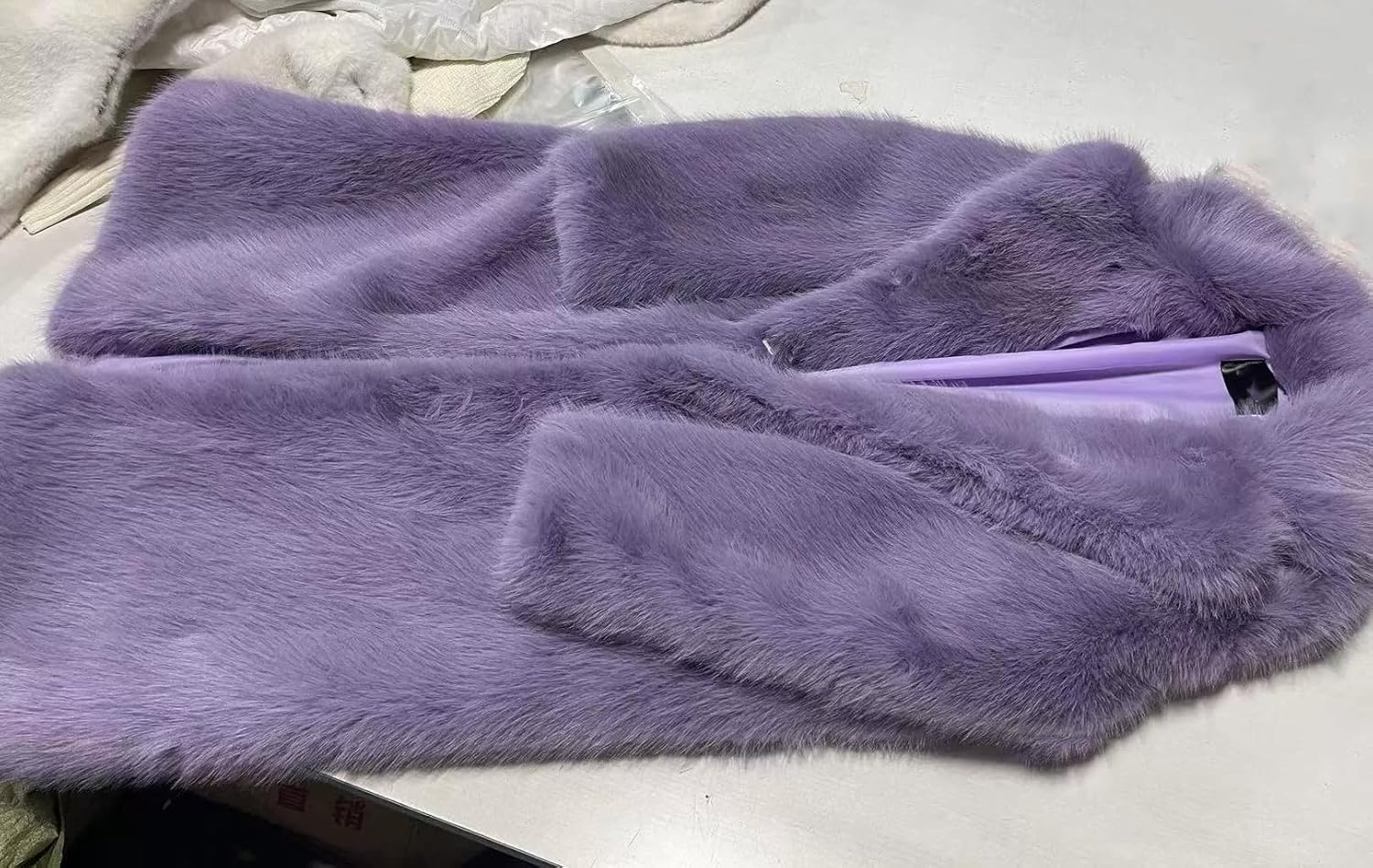 Fluffy Thicken Faux Fur Long Overcoa,Warm Winter Spring Warm Outwear Parka Coat