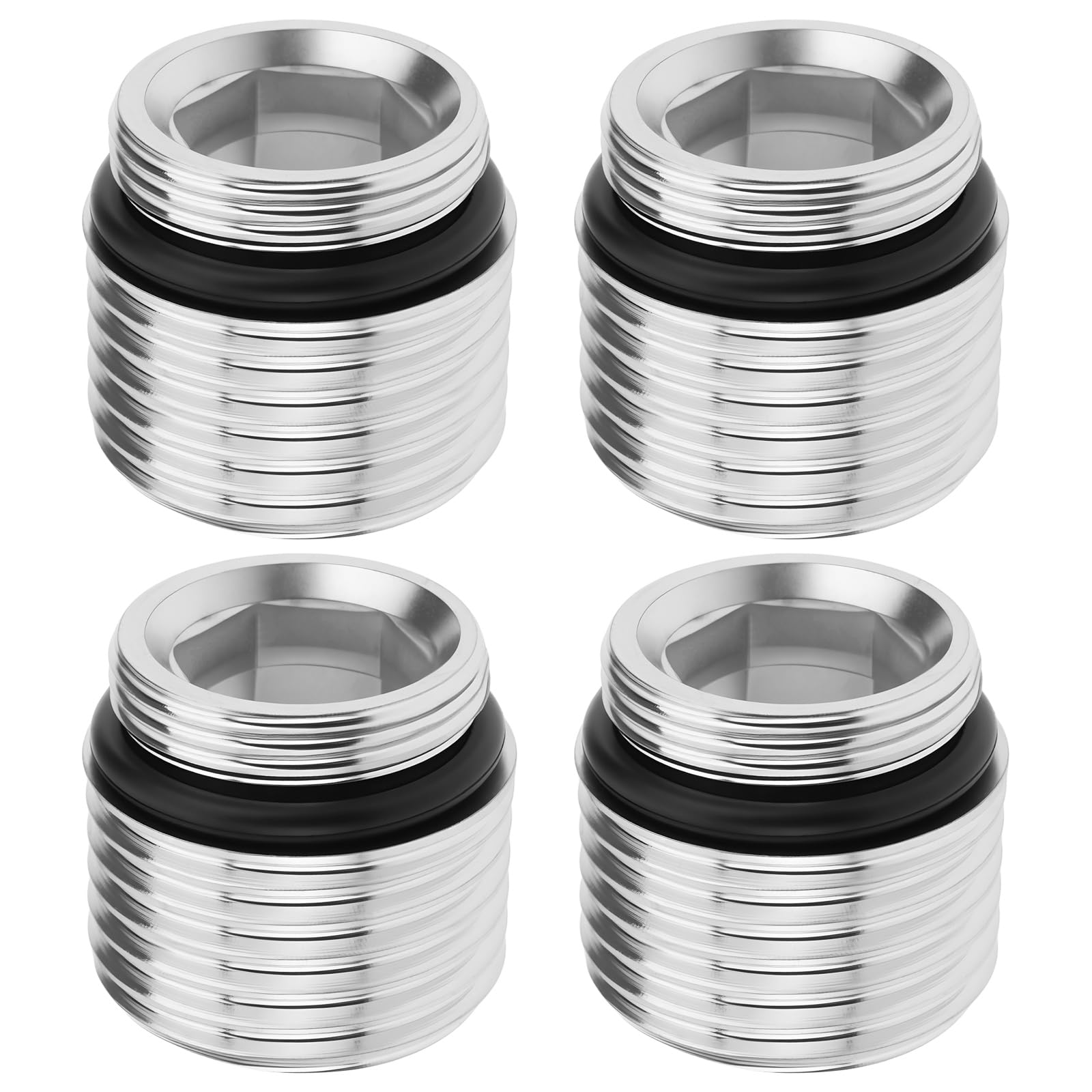 Create idea 4Pcs M18x1.0mm to 1/2 Faucet Adapter Thread Connector for Most Kitchen Faucets