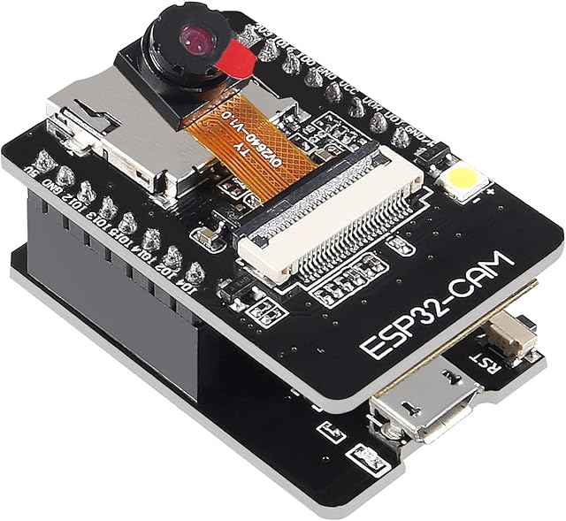 DORHEA ESP32 Cam WiFi Bluetooth Development Board with OV2640 Camera Module + Micro USB to Serial Port CH340C 4.75V-5.25V Nodemcu for Raspberry Pi