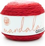 Lion Brand Yarn Mandala Gradient, Multicolor Yarn for Knitting, Crochet and Crafting, Steel Blue, 1 Pack