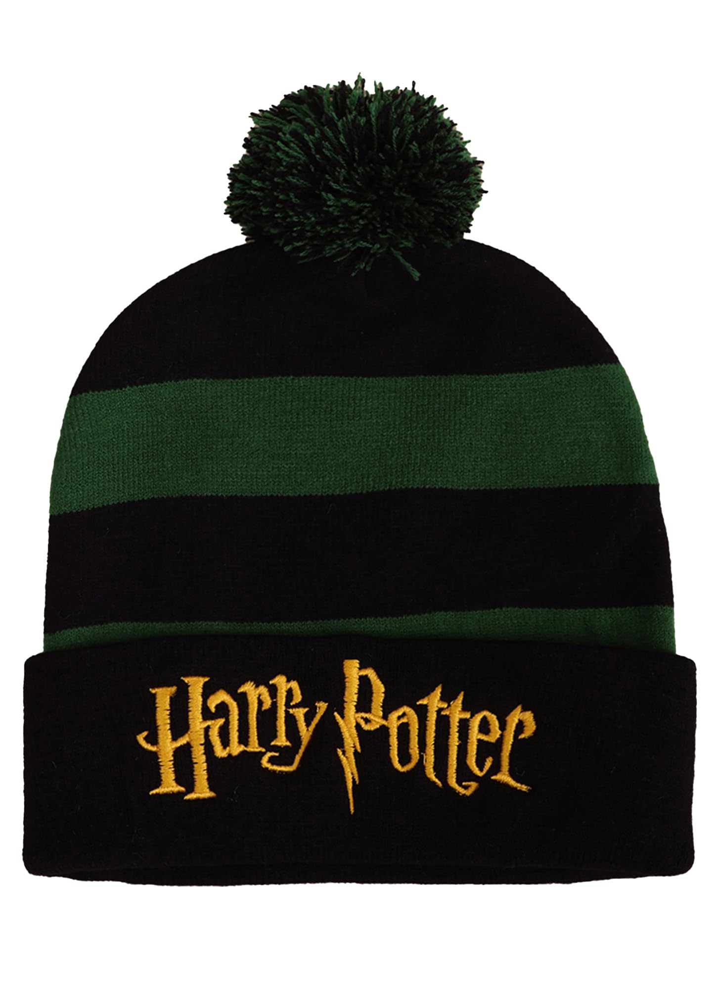 Kidsville Official Harry Potter Graphic Printed Green & Black Beanies Cap for Boys | Boys Winter Cap-image-49