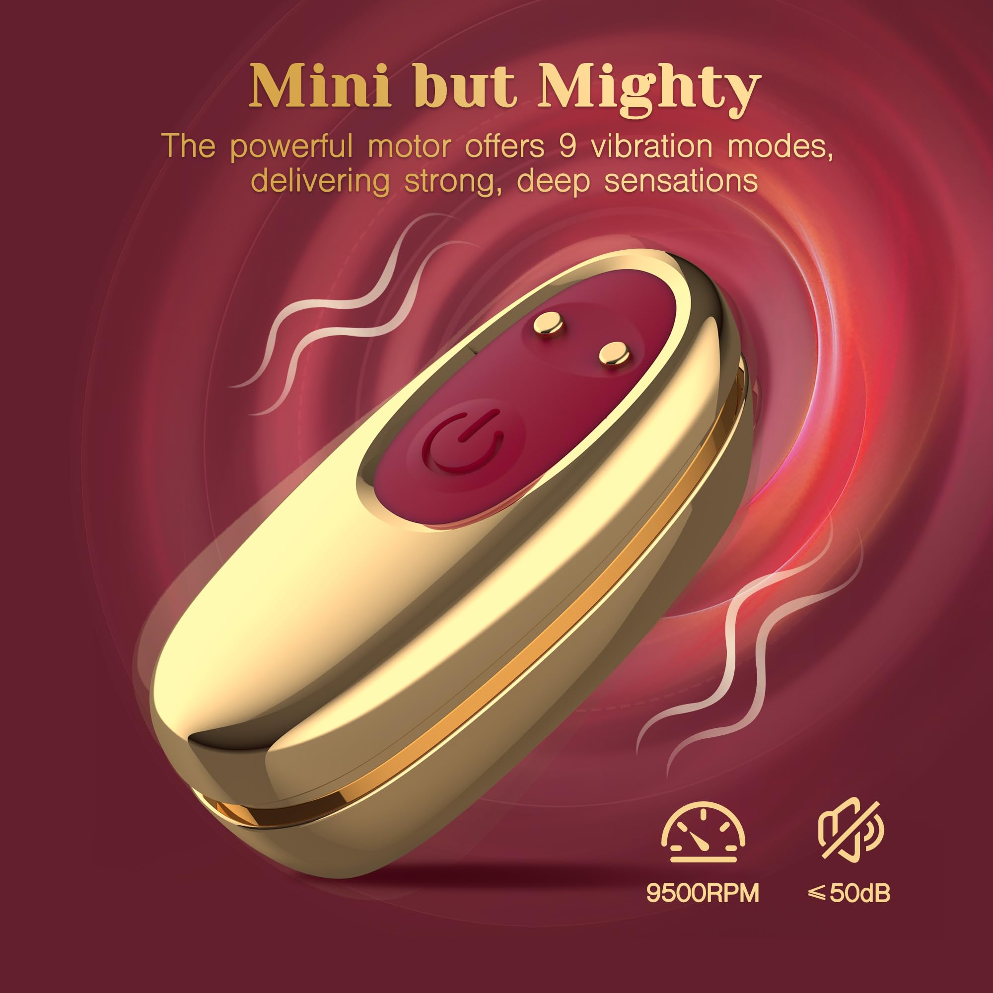 Tracy's Dog Vibrator Kit for Couples, Removable Vibrating Bullet with 3 Silicone Attachments (Cock Ring, Wearable Panty, Butt Plug Sleeve) — Remote Control Adult Sex Toys for Women & Partner Play: Red