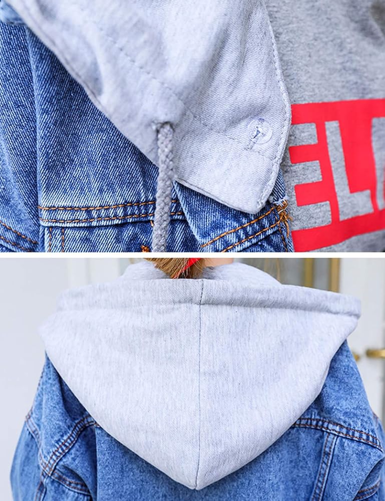 専用です⭐︎over sized Jacket Coat ZGZZ7 Women's Distressed BF Denim Jackets Buttons-Down