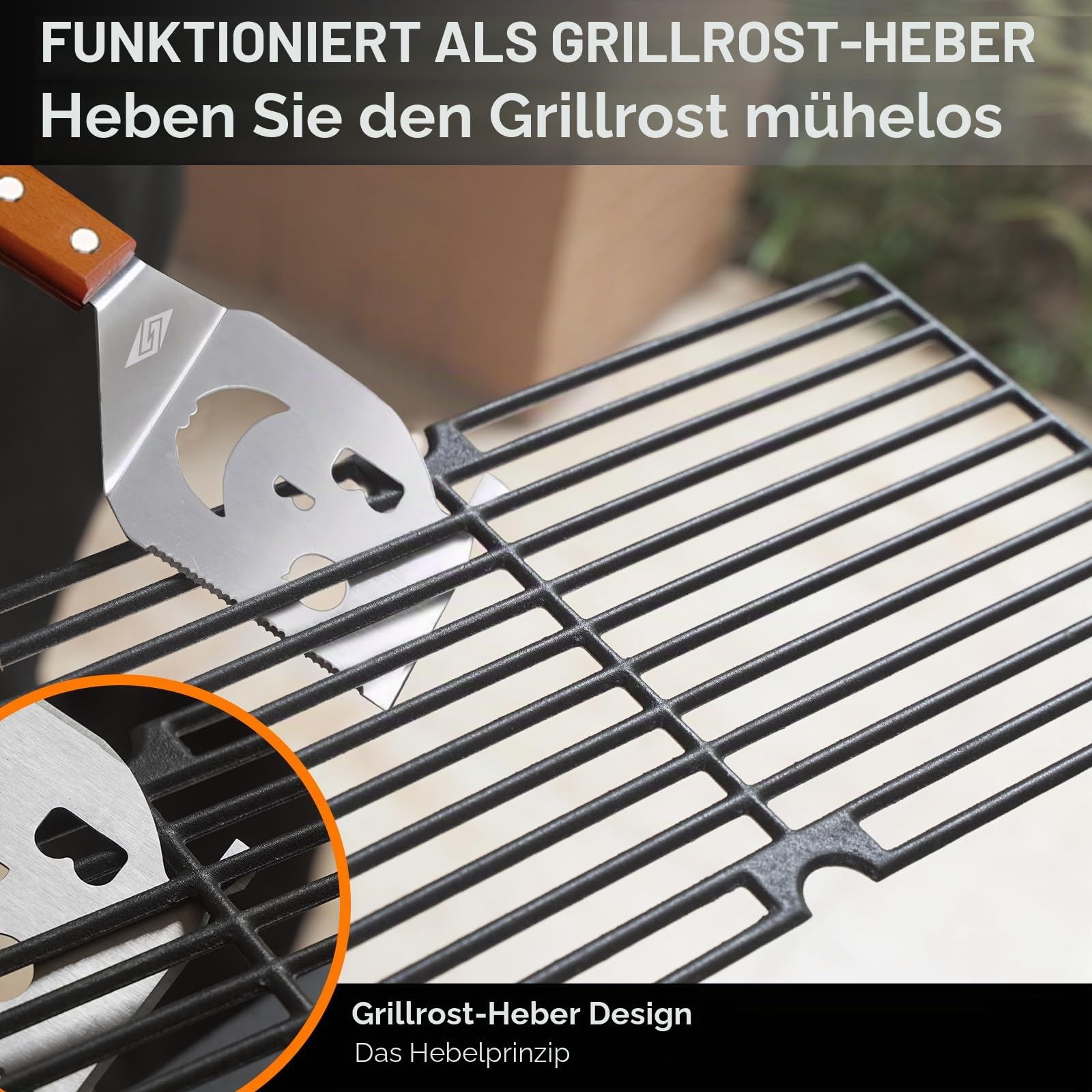 Grillspatel für Grill, 7-in-1-Grillwerkzeug für Grill,Multifunktion Grillwerkzeug, Papa-Geschenke, Geschenke für Männer.