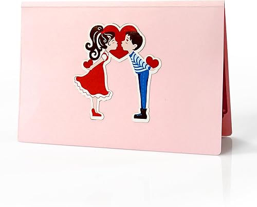 Miniatura 9 de CUTPOPUP - Tarjeta desplegable para el día de San Valentín, tarjeta de aniversario, tarjeta de felicitación 3D emergente en 3D (pareja linda)