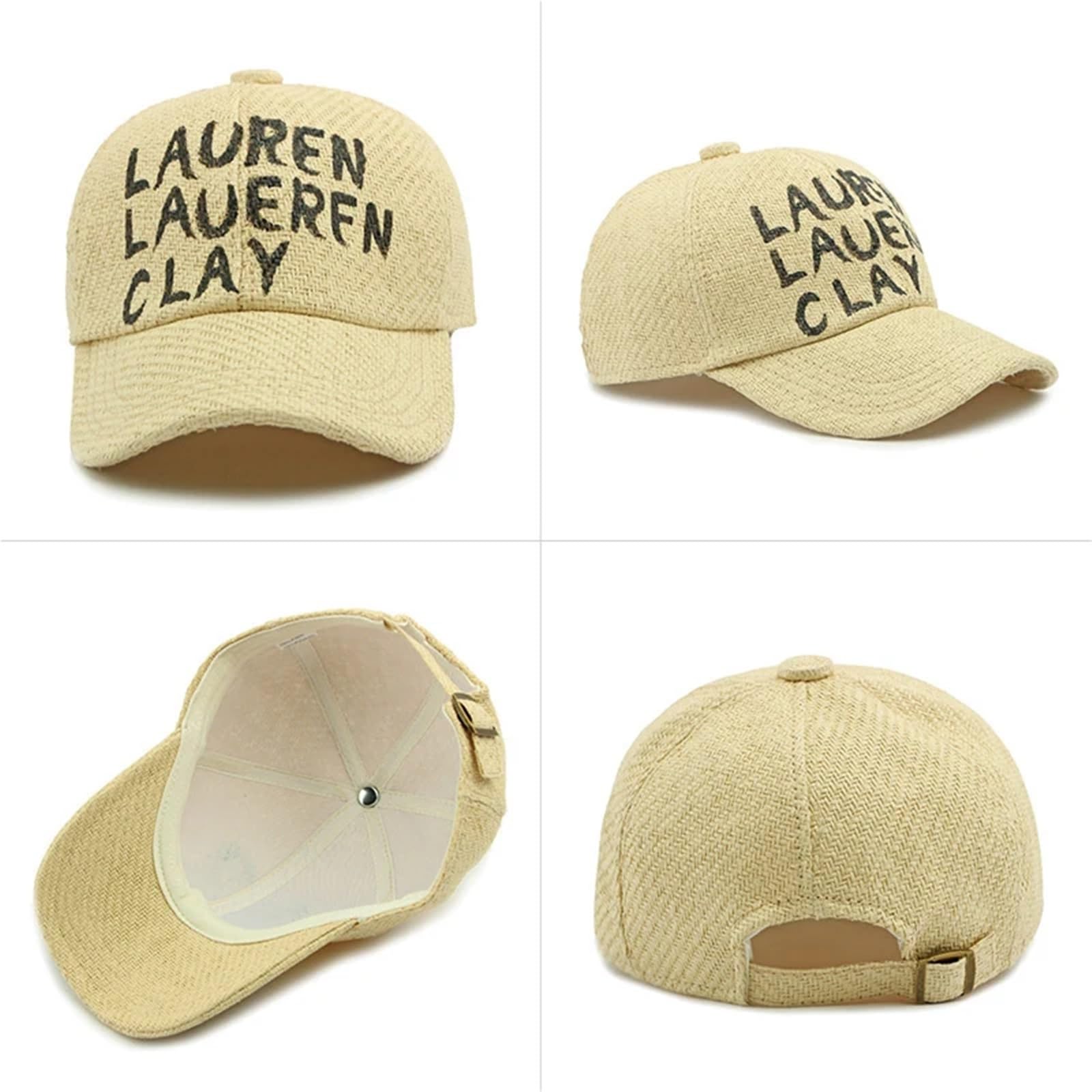 Berretto da Baseball Graffiti Art Dipinto a Mano - Cappello di Paglia Unisex per Lo Stile da Spiaggia Primaverile ed Estivo