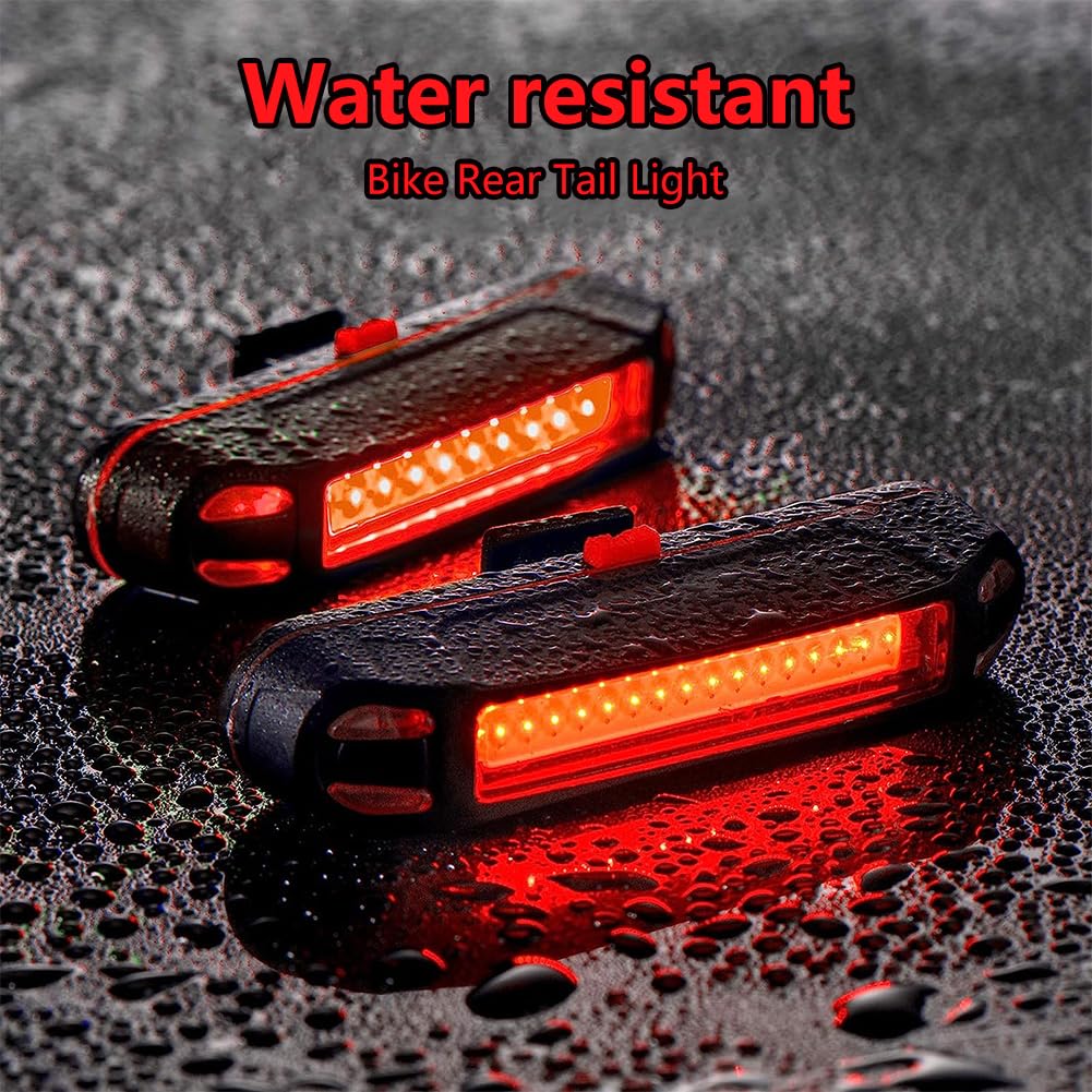Feu Arrière LED Pour Vélo Rechargeable USB – Imperméable, Plusieurs Modes De Clignotement