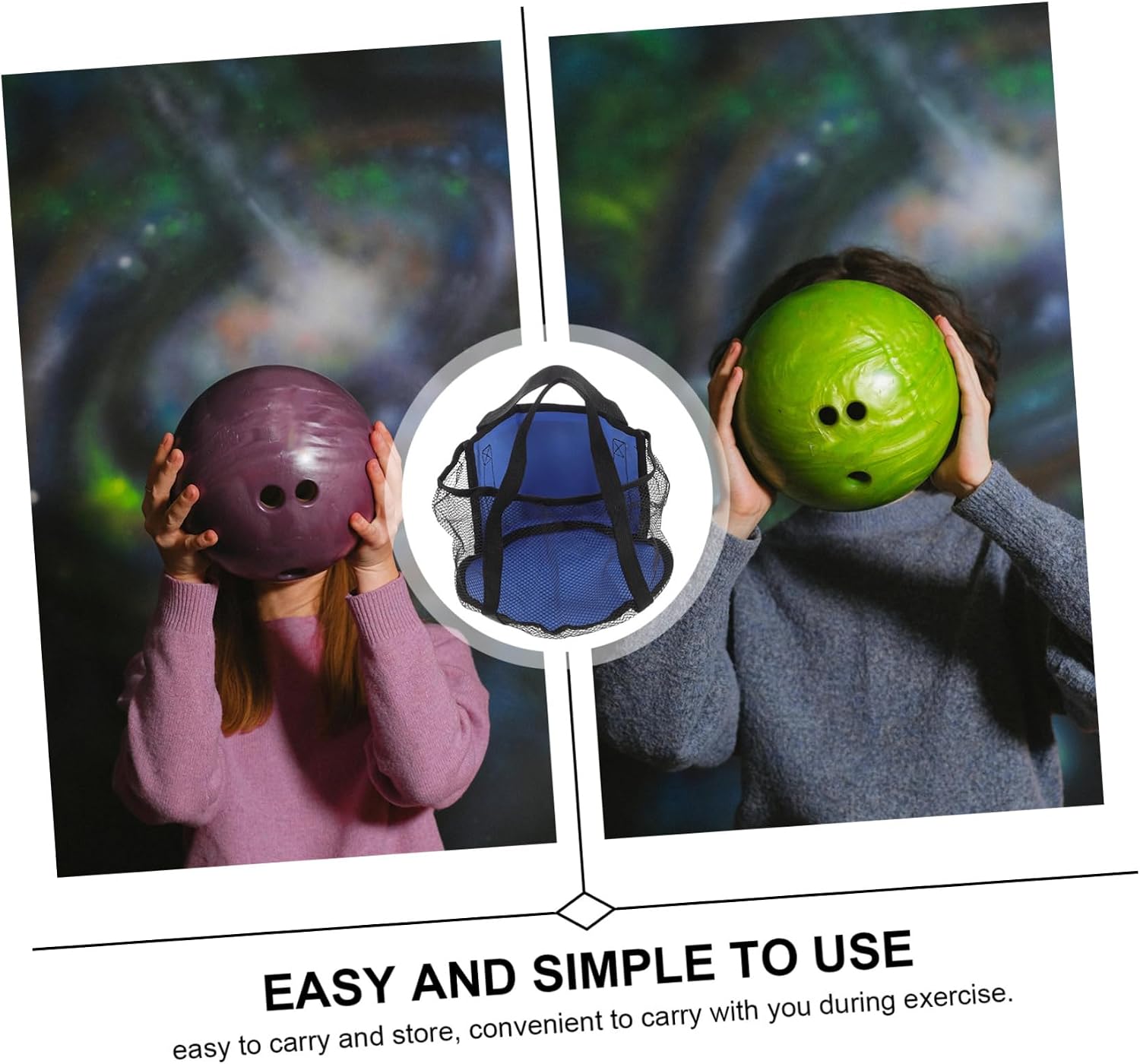 KOMBIUDA Convenient Handheld Bowling Bag for Ergonomic Design for One-ball Storage Material for Outdoor Bowling Lovers