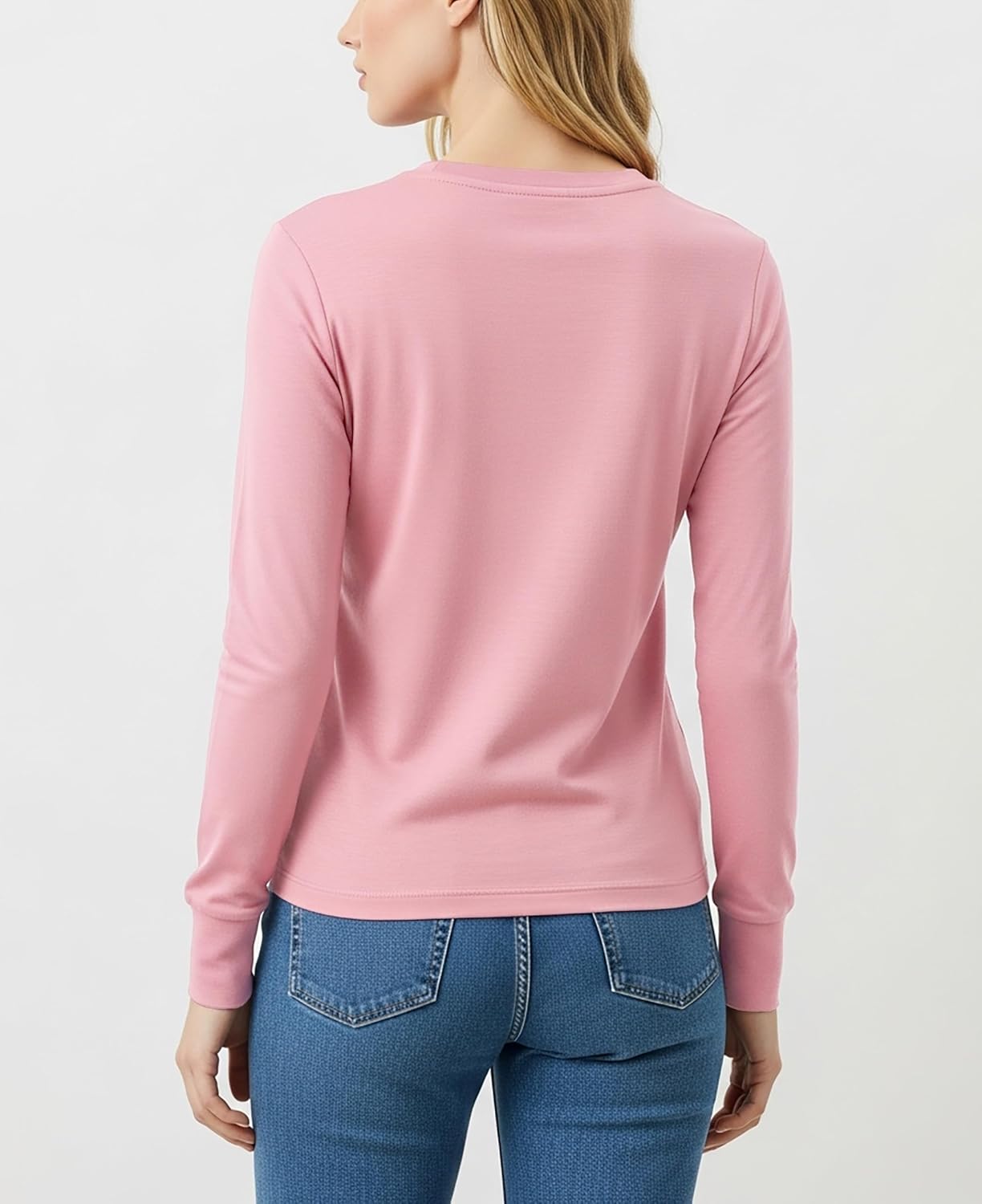 Womens Ultra Soft Midweight Baselayer Top | All Season Thermal Scoop Neck Long Sleeve Shirt | Multi Packs