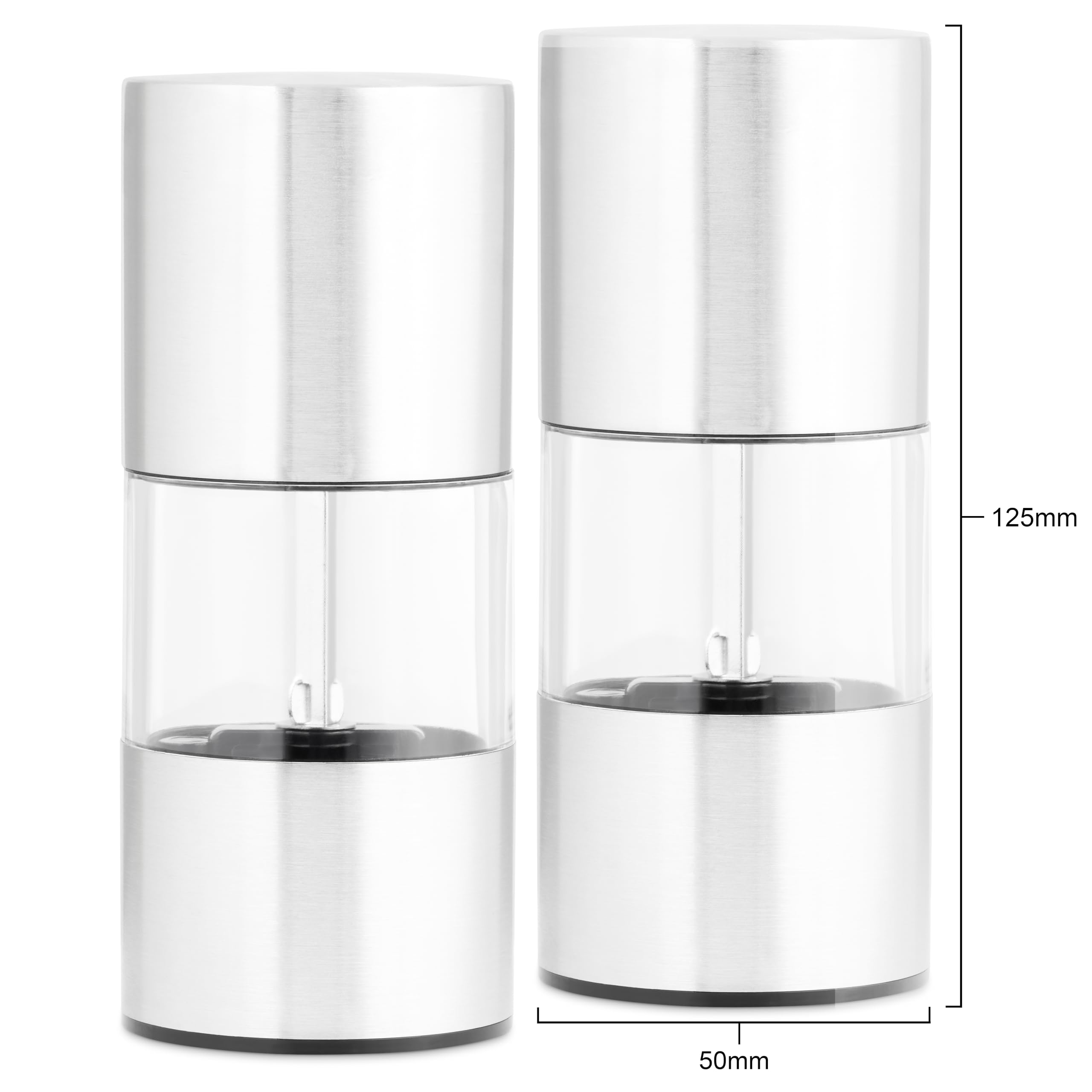 ポテ GraphpaperL/SOversizedRegularColla Cole & Mason Colwyn Salt and Pepper Mill Set, Adjustable Grind
