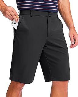 Men's Golf Shorts 7"/ 9"/ 11" Inseam with 5 Pockets Lightweight Stretch Quick Dry Casual Dress Hybrid Short for Men