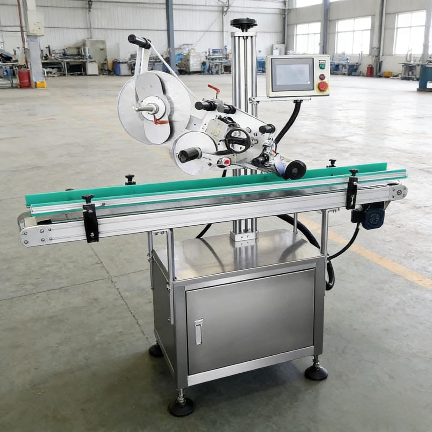 Thermal Labeling Machine for Shipping Packages, Electric Automatic Label Applicator for Logistics Warehouses, Efficient Labeling Equipment for Express Delivery