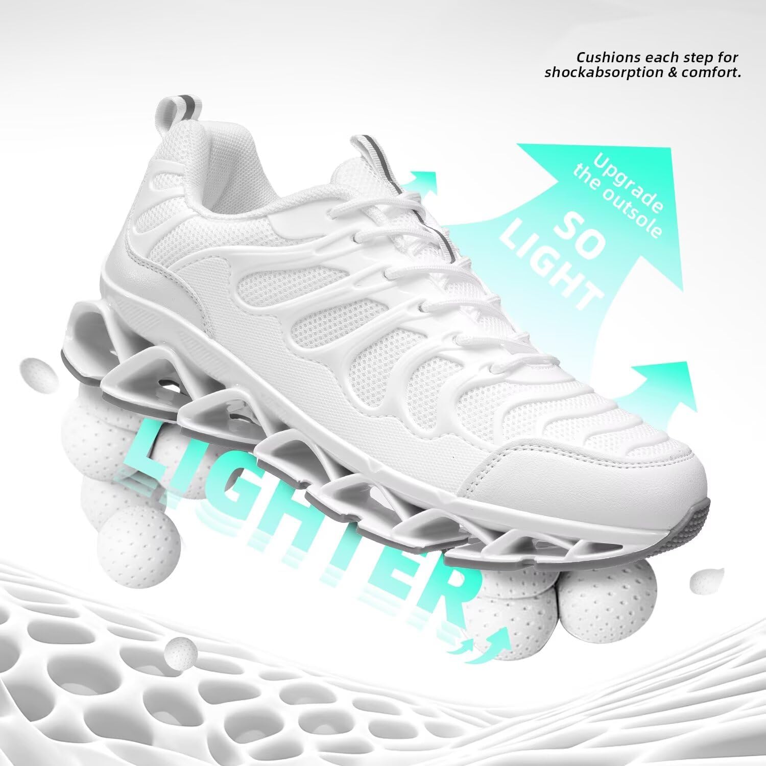 Chopben Mens Walking Shoes Fashion Athletic Sport Running Tennis Sneakers - Image 5