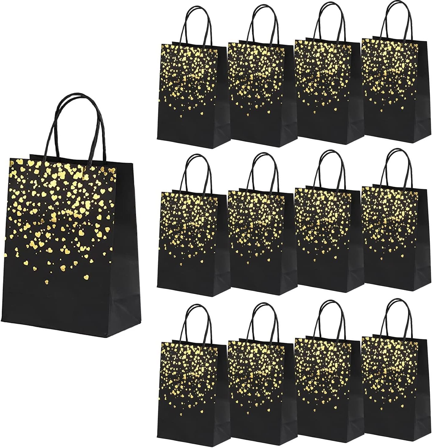 XNX 24Pcs Paper Party Bags,Gift Kraft Bag Hen Party Bags with Handles