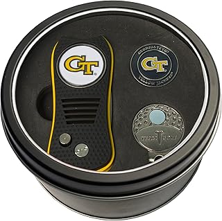 Team Golf NCAA Gift Set Switchblade Divot Tool, Cap Clip, & 2 Double-Sided Enamel Ball Markers, Patented Design, Less Damage to Greens, Switchblade Mechanism