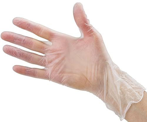 Miniatura 9 de Care Plus - Guantes desechables de vinilo, tamaño extragrande, resistentes, no estériles, sin polvo, goma sin látex, 100 unidades, seguros para