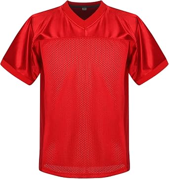 MESOSPERO Youth Football Jersey American Football Jersey Sports T-Shirt Blank Kids Football Practice Jersey
