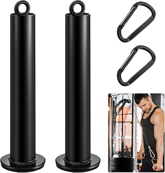 Lasnten 2 Set Weight Loading Pin Fit 2 Inch Standard Weight Plate for Gym