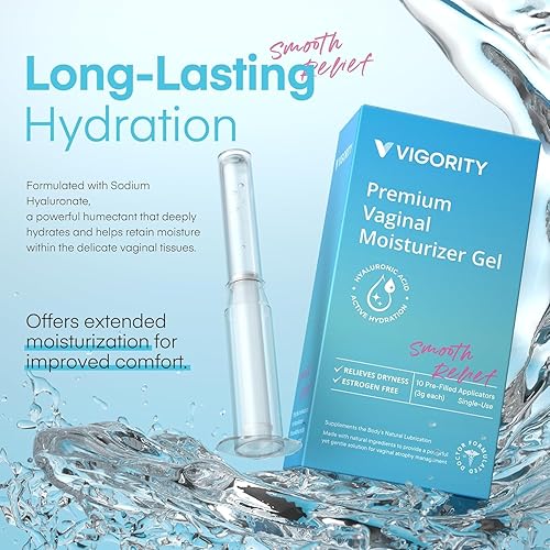 Miniatura 2 de Vigority Gel hidratante vaginal alivio duradero para la sequedad vaginal, la irritación y las molestias íntimas con ácido hialurónico y vitamina E -
