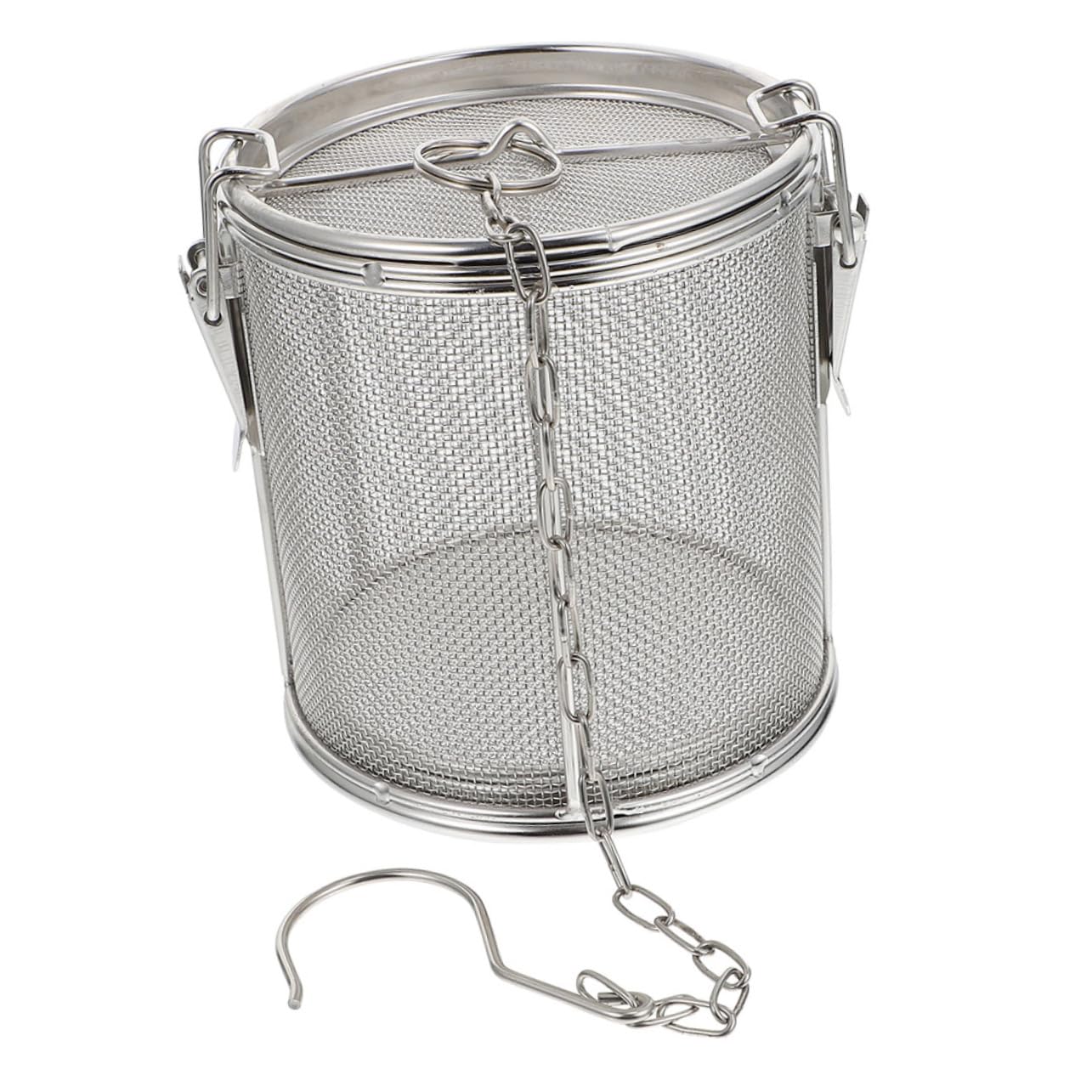 Cabilock Seasoning Infuser Basket Pot Stewed Strainer for Soup Brine and Seafood Cooking Easy Filter for Flavor Separation Kitchen Essential Random Style