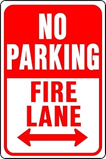 HY-KO Products HW-26 NO Parking FIRE Lane Aluminum Sign, 12