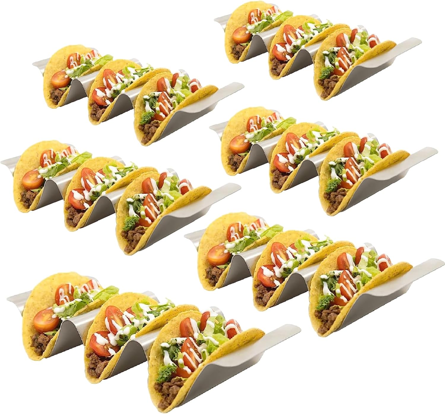 HOLAYANZI Stainless Steel Taco Holders Set of 6, Oven