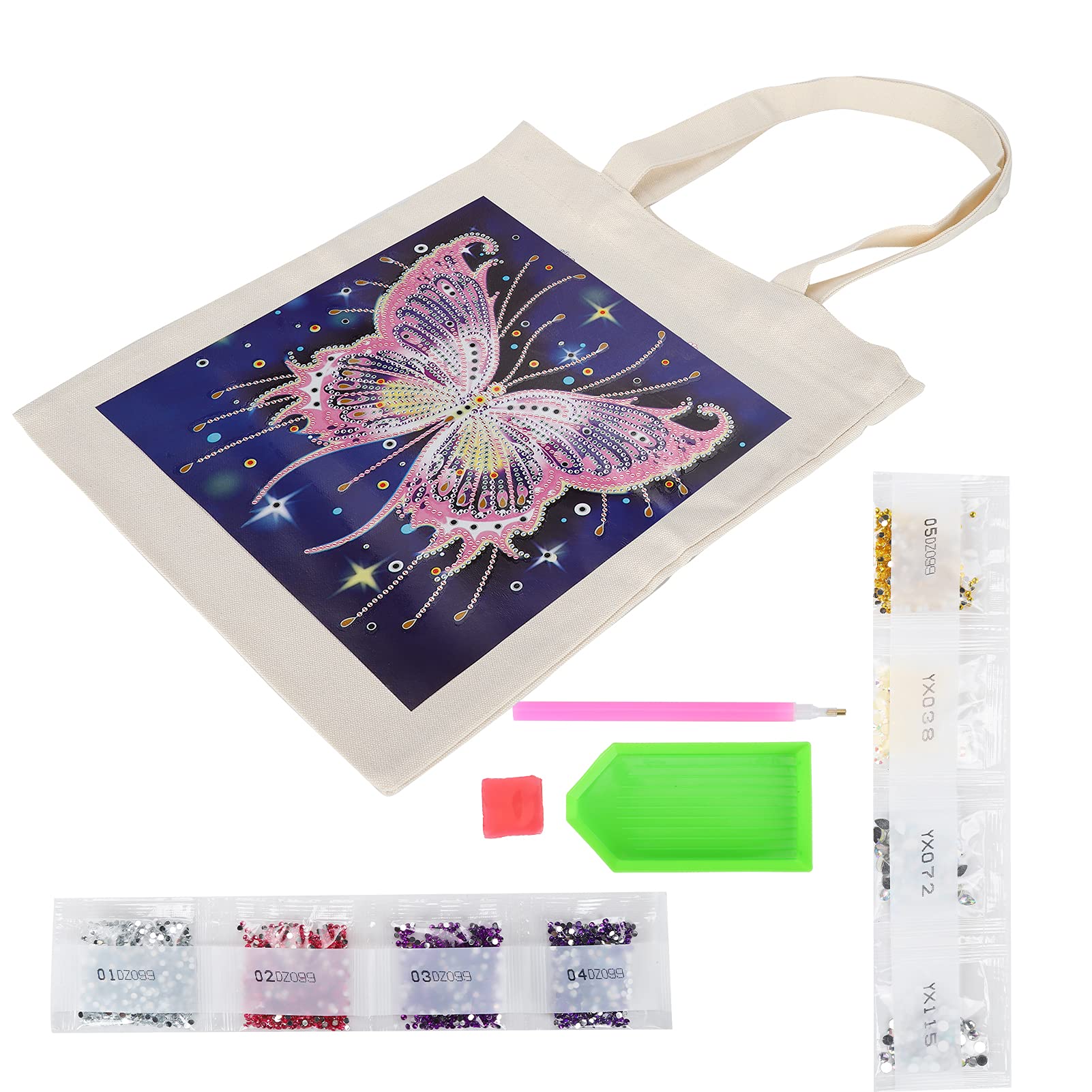 LUSandy Pochette à Peinture Diamant 5D à Faire Soi-même Pour Adultes Et Filles - Forme Spéciale - Mandala Coloré - Art Diamant - Sac à Main - Sac De